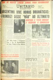 Página do jornal Unitário de março de 1962