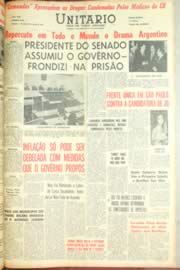 Página do jornal Unitário de março de 1962