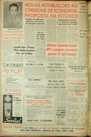 Página do jornal Unitário de abril de 1962