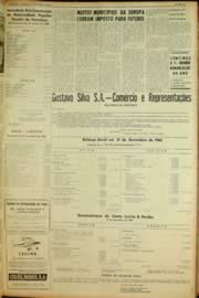 Página do jornal Unitário de abril de 1962