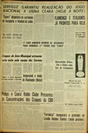 Página do jornal Unitário de abril de 1962