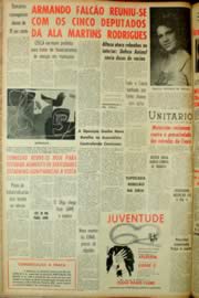 Página do jornal Unitário de abril de 1962