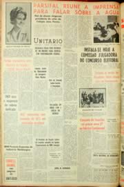 Página do jornal Unitário de abril de 1962