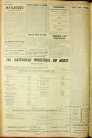 Página do jornal Unitário de abril de 1962