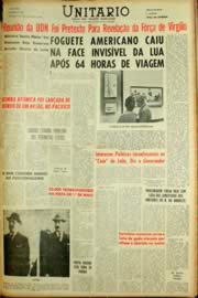 Página do jornal Unitário de abril de 1962
