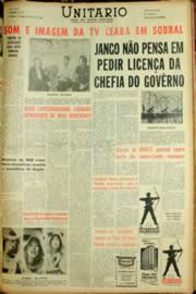 Página do jornal Unitário de abril de 1962