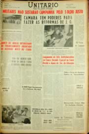 Página do jornal Unitário de maio de 1962