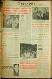 Página do jornal Unitário de maio de 1962
