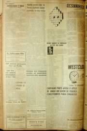Página do jornal Unitário de maio de 1962