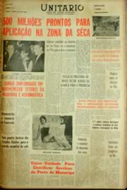 Página do jornal Unitário de maio de 1962