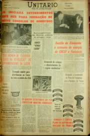 Página do jornal Unitário de maio de 1962
