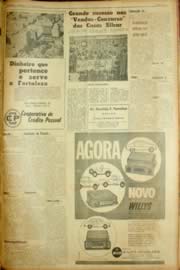 Página do jornal Unitário de maio de 1962