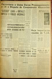 Página do jornal Unitário de maio de 1962