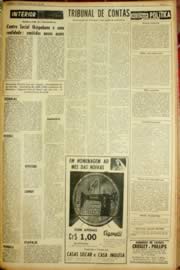 Página do jornal Unitário de maio de 1962