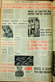 Página do jornal Unitário de maio de 1962