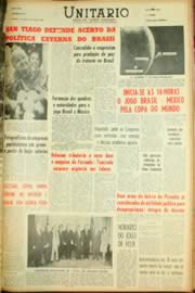 Página do jornal Unitário de maio de 1962