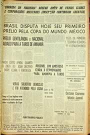 Página do jornal Unitário de maio de 1962