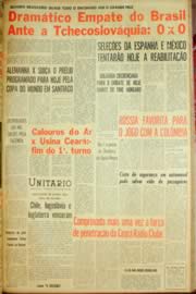 Página do jornal Unitário de junho de 1962