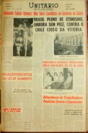 Página do jornal Unitário de junho de 1962