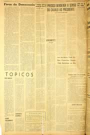 Página do jornal Unitário de julho de 1962