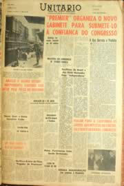 Página do jornal Unitário de julho de 1962