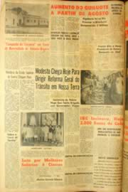 Página do jornal Unitário de julho de 1962
