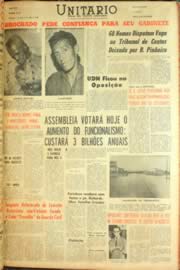 Página do jornal Unitário de julho de 1962
