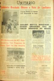 Página do jornal Unitário de julho de 1962