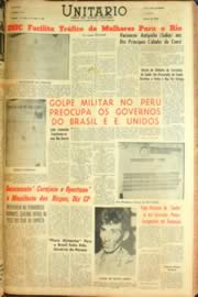 Página do jornal Unitário de julho de 1962