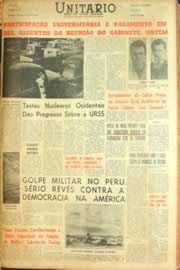 Página do jornal Unitário de julho de 1962