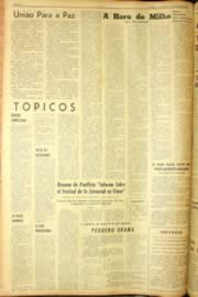 Página do jornal Unitário de julho de 1962