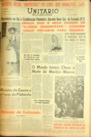 Página do jornal Unitário de agosto de 1962