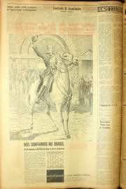 Página do jornal Unitário de agosto de 1962