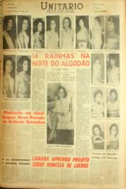 Página do jornal Unitário de agosto de 1962