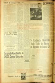 Página do jornal Unitário de agosto de 1962