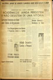 Página do jornal Unitário de agosto de 1962