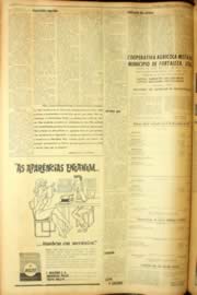 Página do jornal Unitário de agosto de 1962