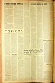 Página do jornal Unitário de agosto de 1962