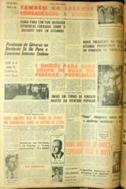 Página do jornal Unitário de agosto de 1962