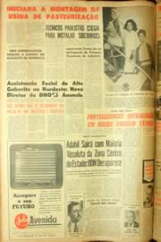 Página do jornal Unitário de agosto de 1962