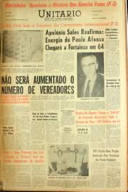 Página do jornal Unitário de agosto de 1962
