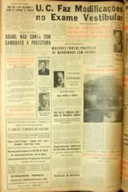Página do jornal Unitário de agosto de 1962
