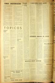 Página do jornal Unitário de agosto de 1962