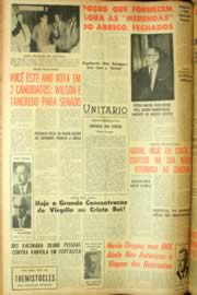 Página do jornal Unitário de setembro de 1962