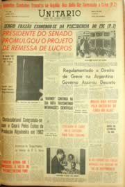 Página do jornal Unitário de setembro de 1962