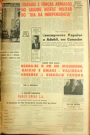 Página do jornal Unitário de setembro de 1962