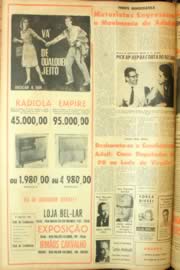 Página do jornal Unitário de setembro de 1962