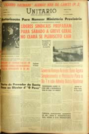 Página do jornal Unitário de setembro de 1962