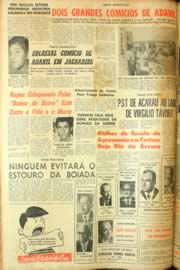 Página do jornal Unitário de setembro de 1962