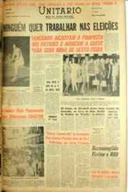 Página do jornal Unitário de setembro de 1962